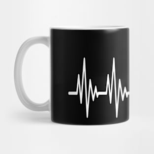 Tennis Heartbeat Shirt Best Tennis Gift Tee for Players Fans Mug